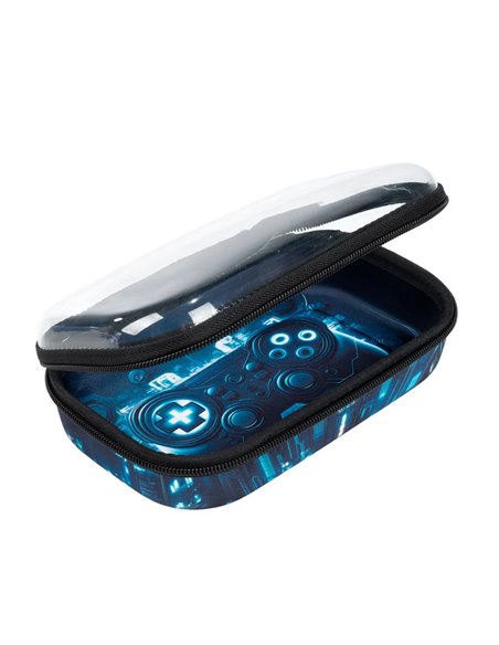 ZP-378442,Penar cu fermoar ZIPIT Clear Top Storage Box - 3D Gaming