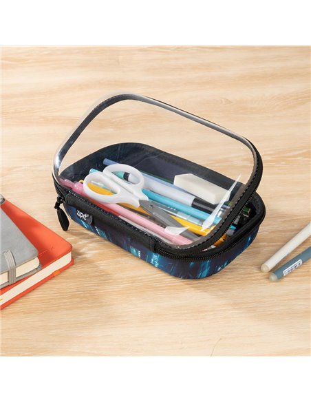 ZP-378442,Penar cu fermoar ZIPIT Clear Top Storage Box - 3D Gaming