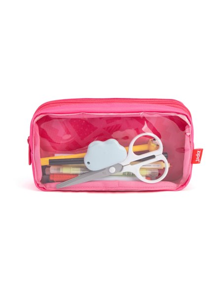 ZP-362338,Penar cu fermoar ZIPIT Half & Half 2 compartimente - Coral Leaves