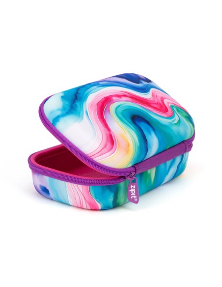 ZP-362208,Penar cu fermoar ZIPIT Colorz Storage Box cu buzunar interior - Rainbow Water Colors