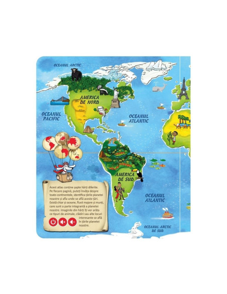 ROB-69369,Raspundel Istetel, ALBI - BLACKFIRE, Carte - Atlasul Lumii