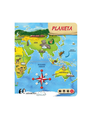 ROB-69369,Raspundel Istetel, ALBI - BLACKFIRE, Carte - Atlasul Lumii