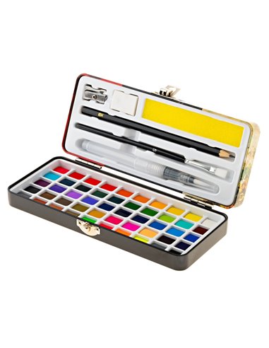 Acuarele 50 Culori Cutie Metalica Daco Ar050