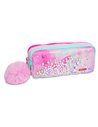 Penar etui cu 3 fermoare Ecada 78402RZ, Fluture, Roz