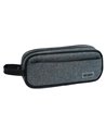 Penar etui cu 2 fermoare Ecada 78506, Gri