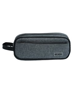 Penar etui cu 2 fermoare Ecada 78506, Gri 2
