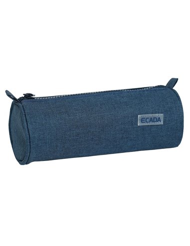 Penar etui cu 1 fermoar Ecada 78510A, Albastru