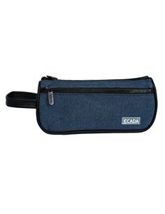 Penar etui cu 2 fermoare Ecada 78504, Albastru 2