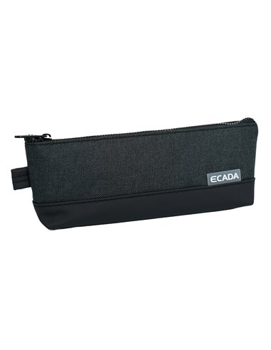 Penar etui cu 1 fermoar Ecada 78500N, Negru