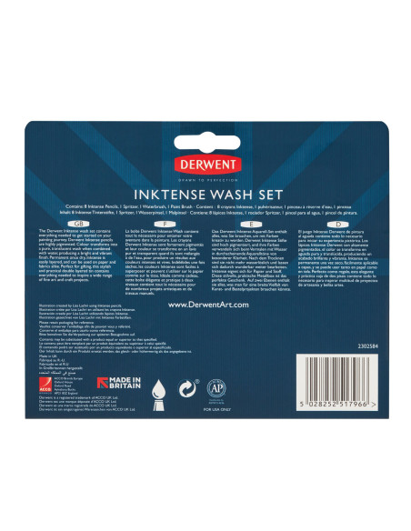 DW2302584,Set complet desen profesional Derwent Inktense, cutie metalica