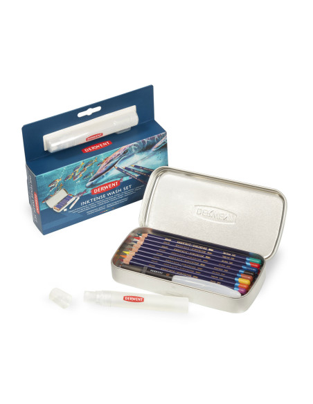 DW2302584,Set complet desen profesional Derwent Inktense, cutie metalica