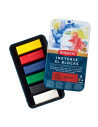 DW2306161,Carbune XL solubil Derwent Inktense, culori diverse, cutie metal, 6 buc/set