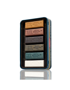 DW2306177,Carbune XL solubil Derwent Inktense, nuante pamantii, cutie metal, 6 buc/set 2