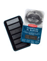 DW2306196,Carbune XL solubil Derwent inktense, nuante gri, cutie metal, 6 buc/set
