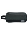 Penar etui cu 1 fermoar Ecada 78502, Negru/Gri