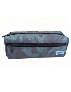 Penar etui cu 3 fermoare Ecada 78512, Motiv camuflaj 2