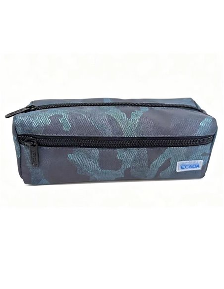 Penar etui cu 3 fermoare Ecada 78512, Motiv camuflaj