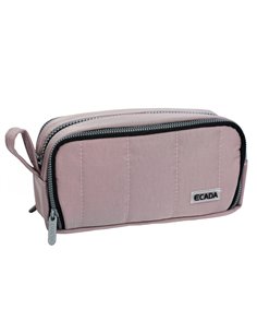 Penar etui cu 3 fermoare Ecada 78401, Roz pastel