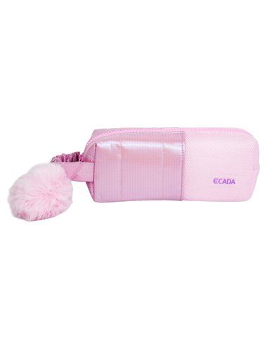 Penar etui cu 1 fermoar Ecada 78407, Roz