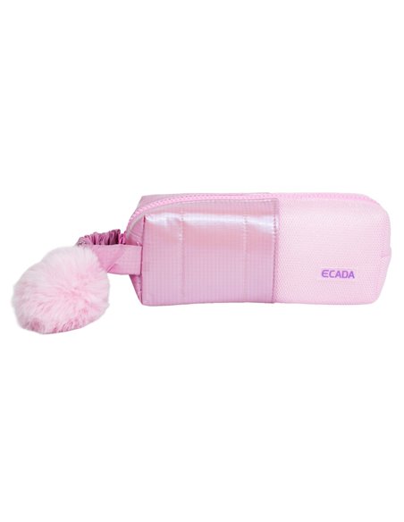 Penar etui cu 1 fermoar Ecada 78407, Roz