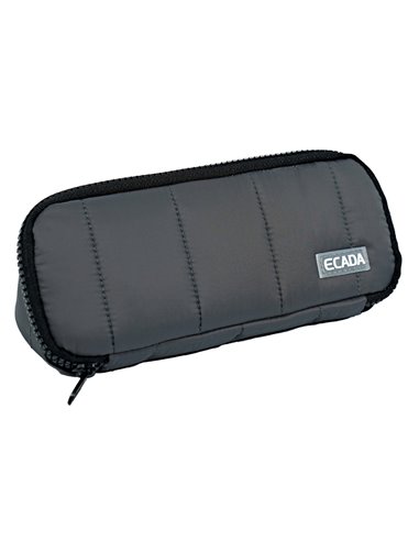 Penar etui cu 1 fermoar Ecada 78509, Gri