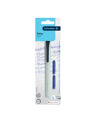 Stilou Schneider Xpect + 2 rezerve cerneala, blister, Mint