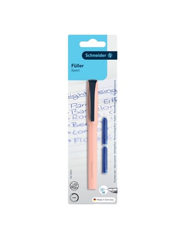Stilou Schneider Xpect + 2 rezerve cerneala, blister, Piersica