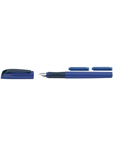 Stilou Schneider Xpect + 2 rezerve cerneala, blister, Albastru