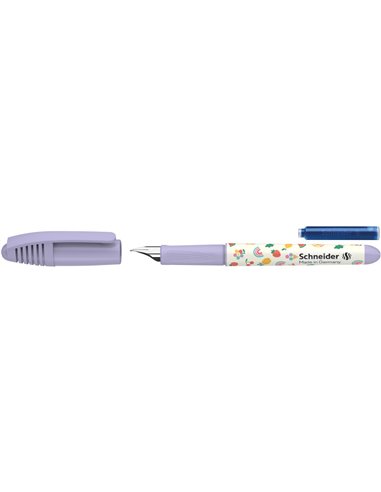 Stilou Schneider Zippi 2026/2027 + 1 rezerva cerneala, blister, Mov