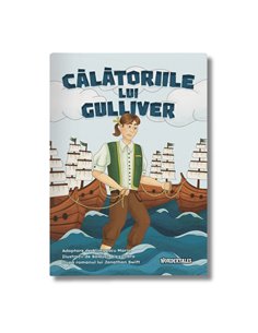 Carte de colorat cu poveste A4 WonderTales, Calatoriile lui Gulliver