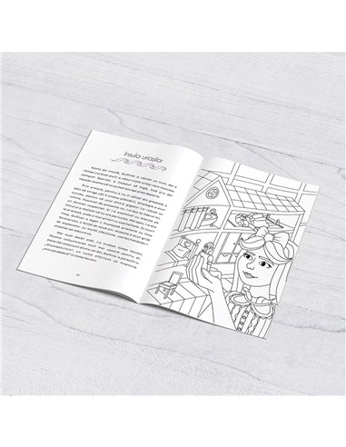 Carte de colorat cu poveste A4 WonderTales, Calatoriile lui Gulliver