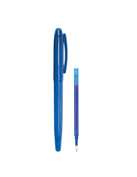 Pix cu mina termosensibila albastra si radiera S-COOL SC3475, blister, corp albastru