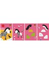 Carte pentru activitati creative cu decupaje A4 Herlitz, 32 file, Motiv animals
