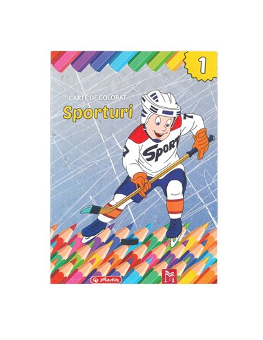 Carte de colorat Herlitz A4, 16 pagini, Sporturi