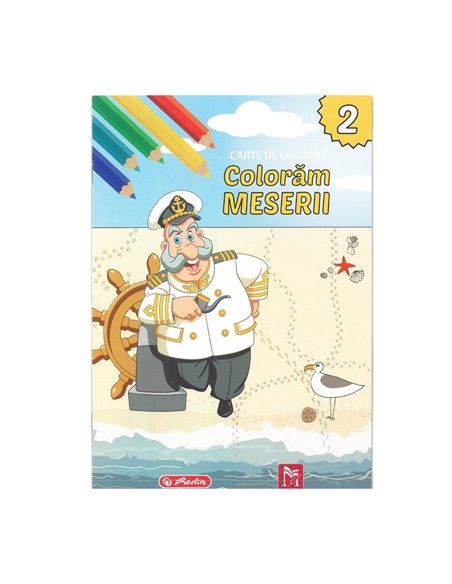 Carte de colorat Herlitz A4, 16 pagini, Meserii