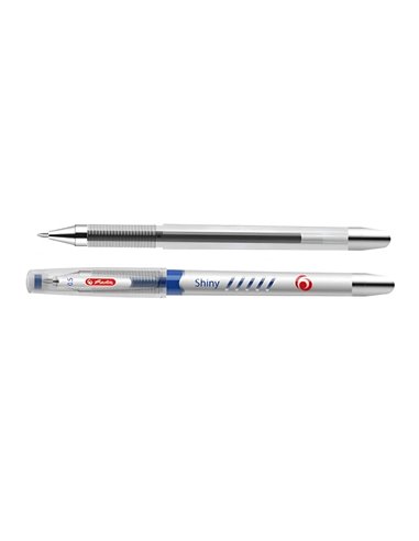 Pix cu gel Herlitz Shiny, 0.5 mm, Albastru