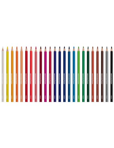Creioane colorate plastic Eberhard Faber, 24 culori