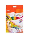 Creioane colorate Deli ColoRun,18 culori 
