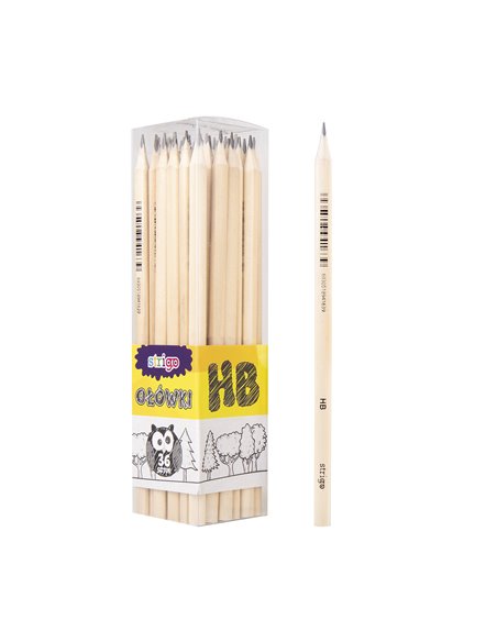 Set 36 creioane HB triunghiulare Strigo SSC043