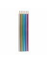 Set 36 creioane HB Strigo, corp metalizat