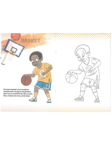 Carte de colorat Herlitz A4, 16 pagini, Sporturi