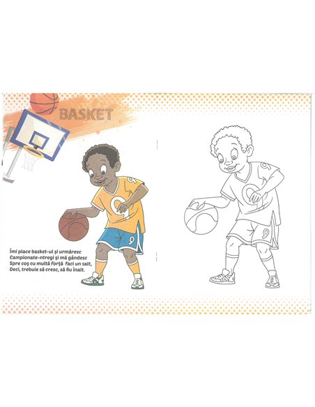 Carte de colorat Herlitz A4, 16 pagini, Sporturi