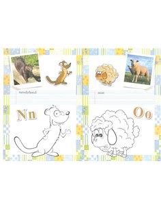 Carte de colorat Herlitz A4, 24 pagini, Alfabet cu animale II 2