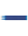 EF582153,Set 3 buc x Mina roller erasable Eberhard Faber, 0.7 mm, Albastra