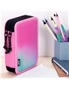 Penar echipat cu 2 fermoare Milan, Colectia Sunset, Roz