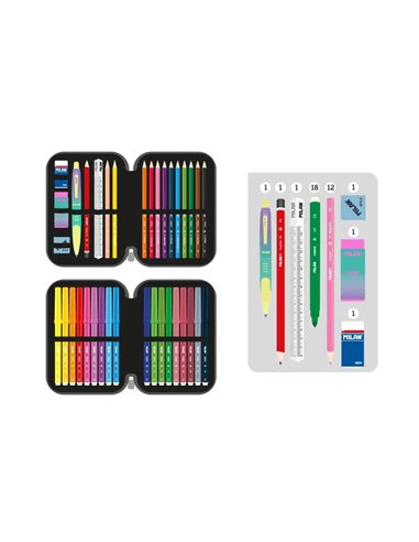 Penar echipat cu 2 fermoare Milan, Colectia Sunset, Roz