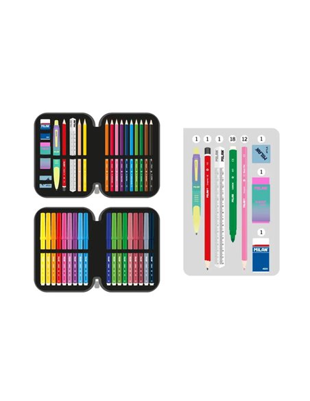 Penar echipat cu 2 fermoare Milan, Colectia Sunset, Roz