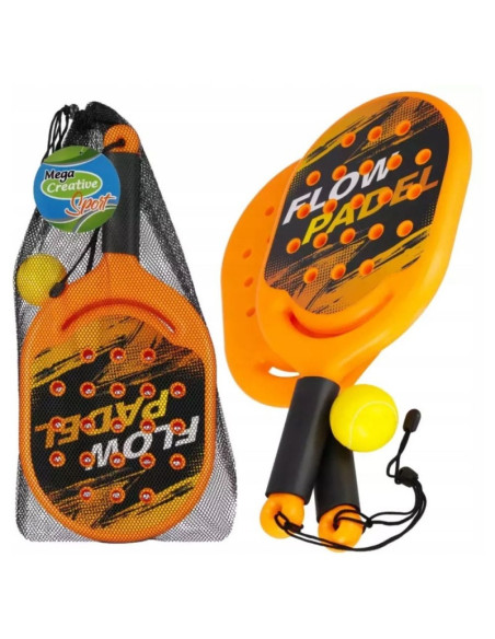 Set Tenis MegaCreative 577842, cu 2 rachete padel, minge, husa, 22 x 46 x 3 cm