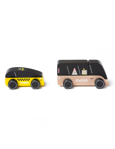 KC-15498,Jucarie din lemn, cubika, city truck