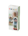 KC-16112,Jucarie din lemn, cubika, set constructii turn 11 piese - pastel